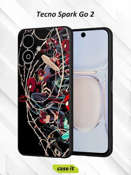 Case it Чехол на Tecno Spark Go 2с принтом Человек-паук