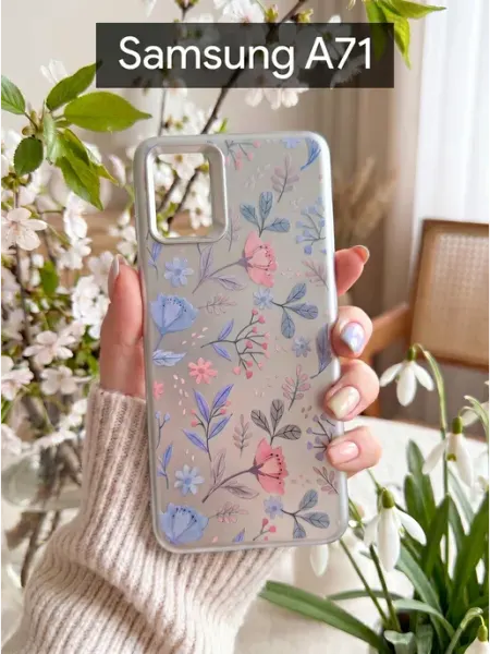 Good Luck Clover Чехол на Samsung Galaxy A71 Цветочный Принт (3)
