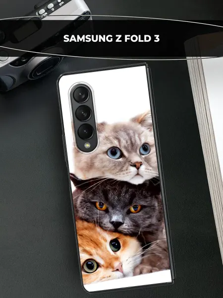 Samsung Чехол на Galaxy Z Fold 3 с котиками