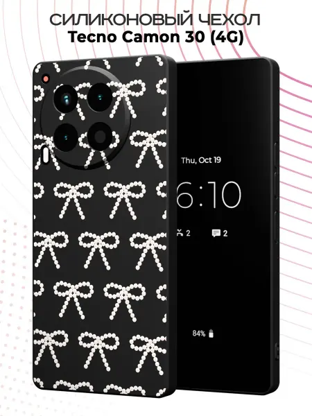 FACTORIA Чехол на Tecno Camon 30 (4G) с принтом Бантики