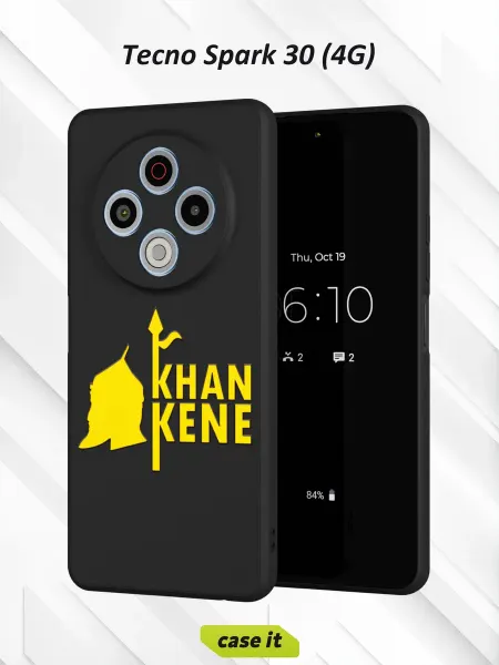 Case it Чехол на Tecno Spark 30 4Gс принтом Khan Kene