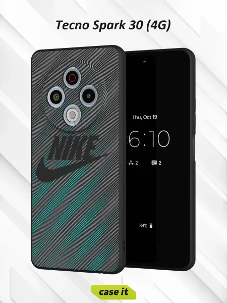 Case it Чехол на Tecno Spark 30 4Gс принтом Nike