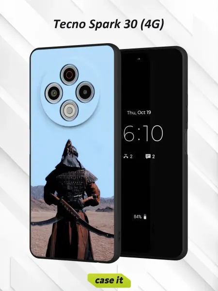 Case it Чехол на Tecno Spark 30 4Gс принтом воин в снаряжении