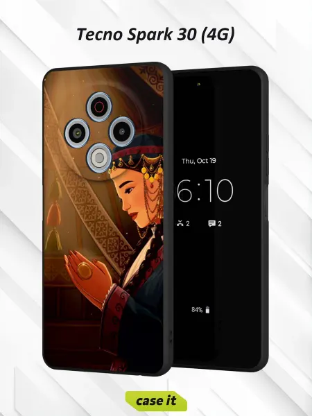Case it Чехол на Tecno Spark 30 4Gс принтом Девушка