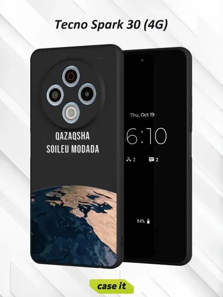 Case it Чехол на Tecno Spark 30 4Gс принтом Планета Земля