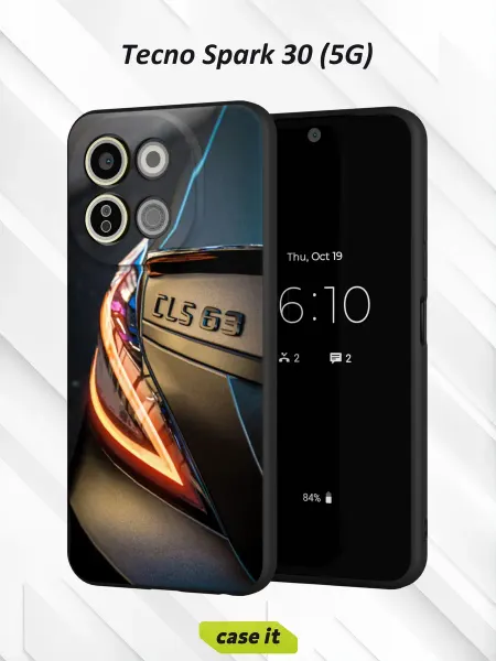 Case it Чехол на Tecno Spark 30 5G с принтом Мерседес Бенз CLS 63