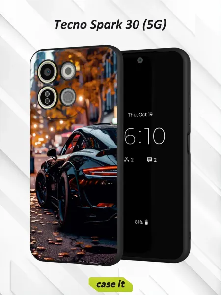 Case it Чехол на Tecno Spark 30 5Gс принтом Porsche