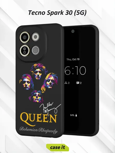 Case it Чехол на Tecno Spark 30 5Gс принтом Queen