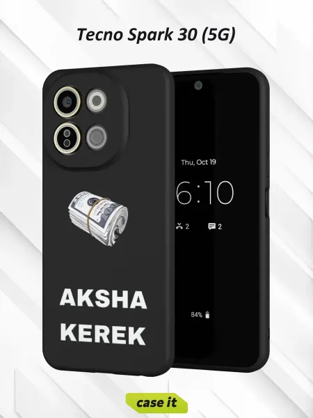 Case it Чехол на Tecno Spark 30 5Gс принтом Нужны деньги