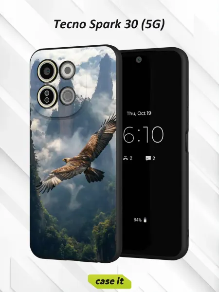 Case it Чехол на Tecno Spark 30 5Gс принтом Парящий в небе