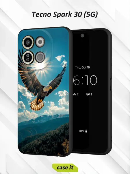 Case it Чехол на Tecno Spark 30 5Gс принтом Орёл