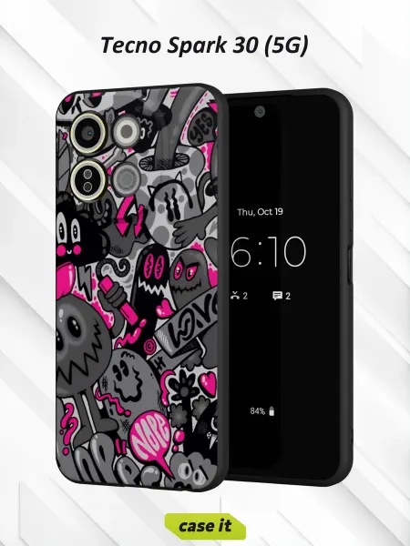 Case it Чехол на Tecno Spark 30 5Gс принтом Человек-паук