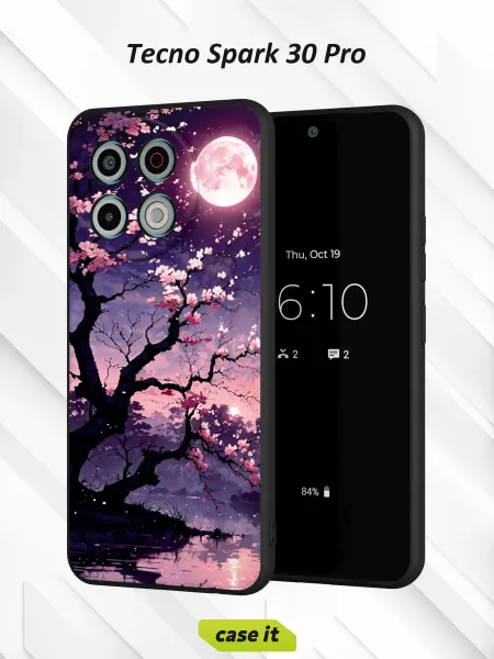Case it Чехол на Tecno Spark 30 Proс принтом китайская слива