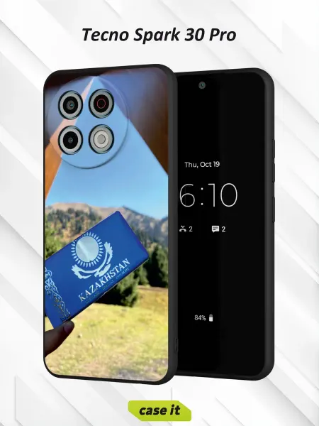 Case it Чехол на Tecno Spark 30 Proс принтом Рожицы