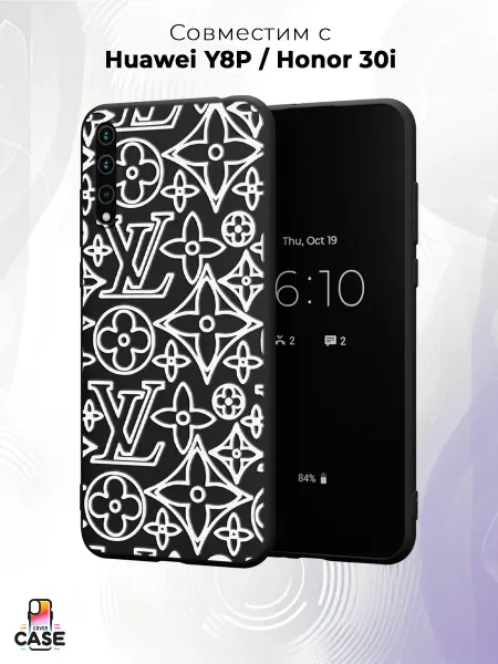 Cover Case Чехол на Huawei Y8p и Honor 30i с принтом Louis Vuitton