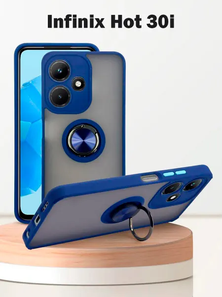 Чехол для Infinix Hot 30i, с кольцом