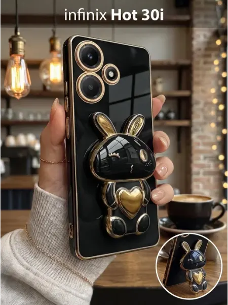 РИНОФОН Чехол подставка с попсокет на Infinix Hot 30i