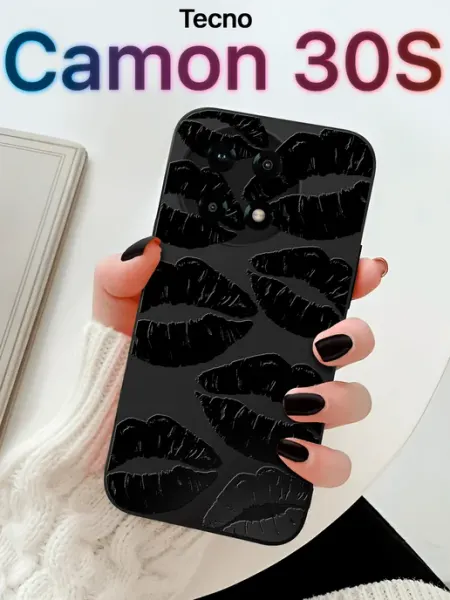 Bloom Чехол для Tecno Camon 30S с принтом Губы