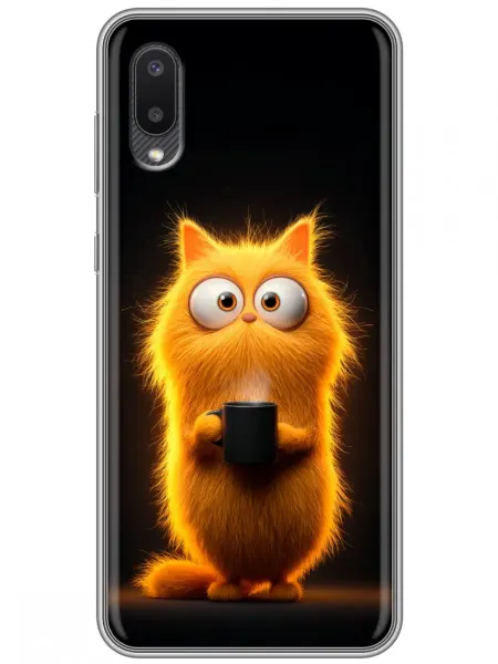 360skin Чехол на Samsung Galaxy A02 смешной котик