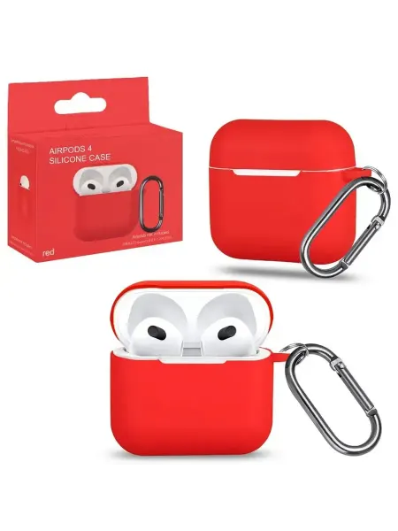 Стильный кожаный чехол с карабином для AirPods 4