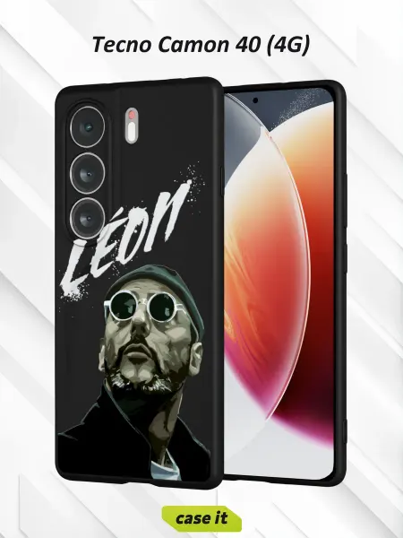 Case it Чехол на Tecno Camon 40 4Gс принтом Leon