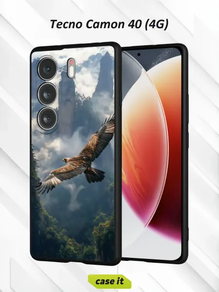 Case it Чехол на Tecno Camon 40 4Gс принтом Парящий в небе
