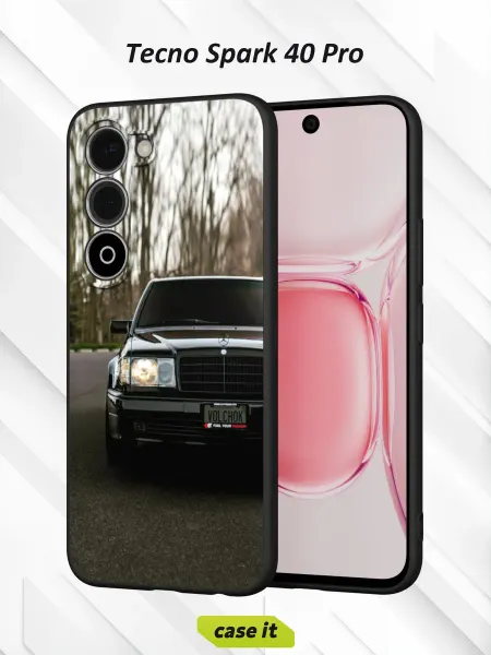 Case it Чехол на Tecno Spark 40 Pro с принтом Mercedes-Benz 500 E