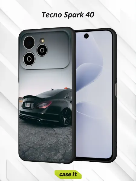 Case it Чехол на Tecno Spark 40 с принтом Mercedes-Benz CLS 63