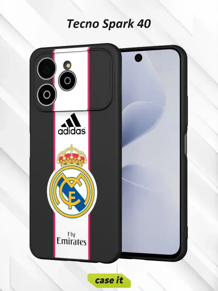 Case it Чехол на Tecno Spark 40 с принтом adidas и Fly Emirates