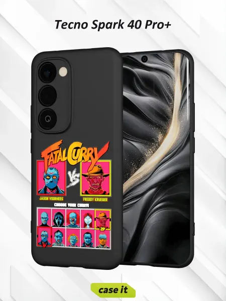 Case it Чехол на Tecno Spark 40 Pro+с принтом Jason and Freddie