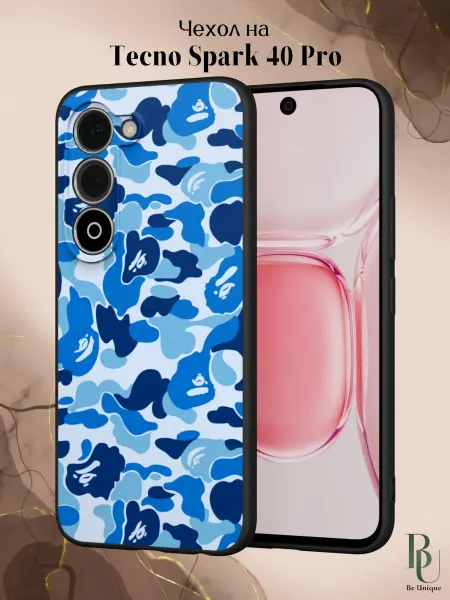 Be Unique Чехол на Tecno Spark 40 Pro Bape