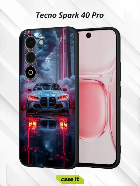 Case it Чехол на Tecno Spark 40 Pro с принтом BMW M4 car
