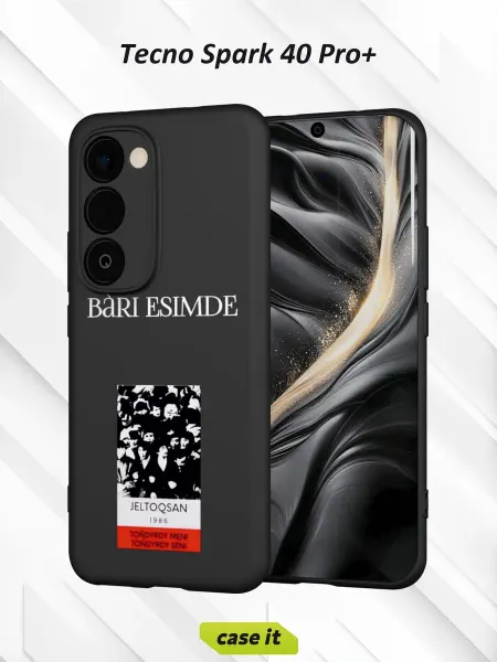 Case it Чехол на Tecno Spark 40 Pro+с принтом BÀRI ESIMDE
