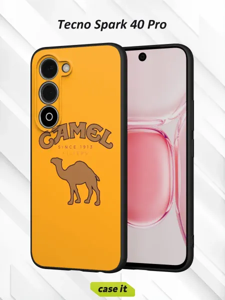 Case it Чехол на Tecno Spark 40 Proс принтом Camel
