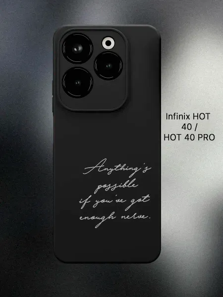 ESSE CASE Чехол на Infinix HOT 40 с надписью