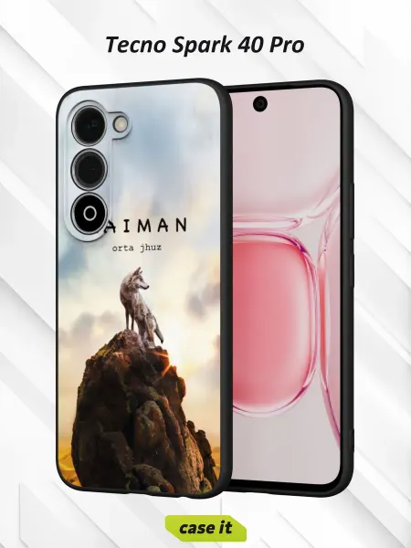 Case it Чехол на Tecno Spark 40 Proс принтом NAIMAN