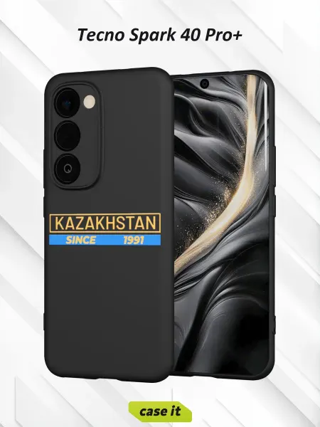 Case it Чехол на Tecno Spark 40 Pro+с принтом Казахстан
