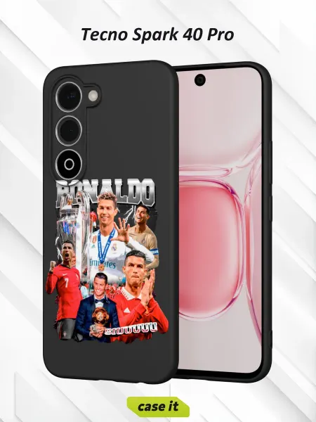 Case it Чехол на Tecno Spark 40 Proс принтом Криштиану Роналду