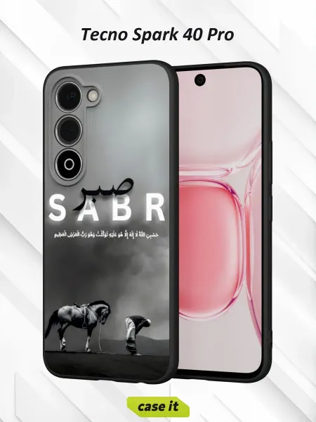 Case it Чехол на Tecno Spark 40 Proс принтом Черный Человек-Паук