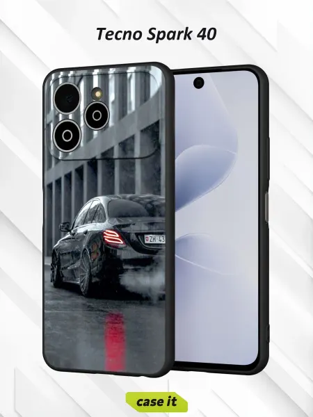 Case it Чехол на Tecno Spark 40 с принтом эффектный дрифт