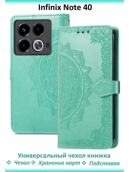 Case4U Чехол книжка Infinix Note 40 с защитой камер
