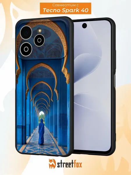 Street Fox Чехол на Tecno Spark 40 с мусульманским принтом