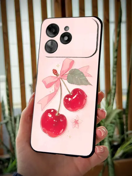 PBl store Чехол на Tecno Spark 40 с принтом Вишенки