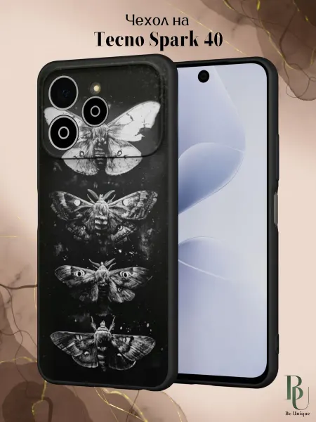 Be Unique Чехол на Tecno Spark 40 с принтом Цикада