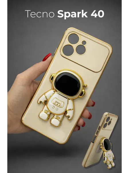 РИНОФОН Чехол подставка с попсокет на Tecno Spark 40