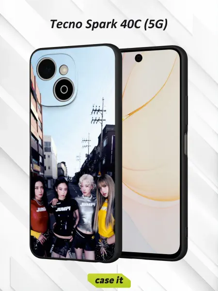 Case it Чехол на Tecno Spark 40C (5G)с принтом BLACKPINK
