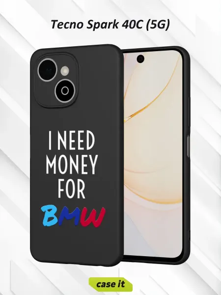 Case it Чехол на Tecno Spark 40C (5G)с принтом I need money