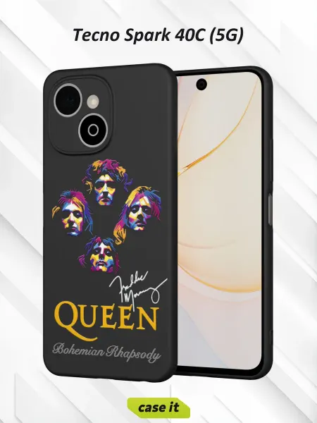 Case it Чехол на Tecno Spark 40C (5G)с принтом Queen
