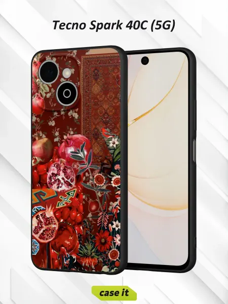 Case it Чехол на Tecno Spark 40C (5G)с принтом Гранат
