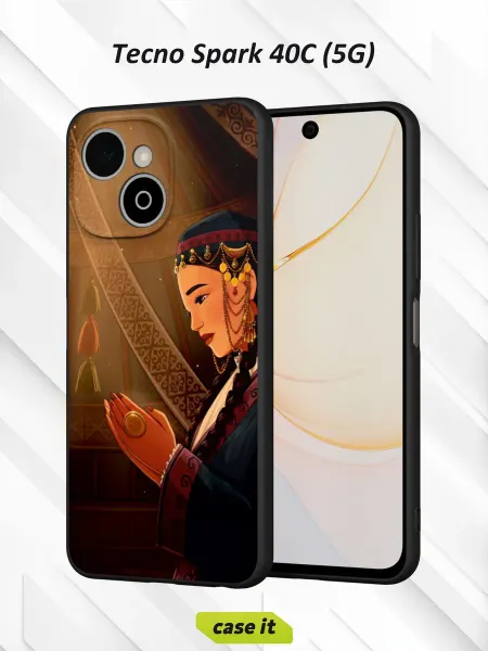 Case it Чехол на Tecno Spark 40C (5G)с принтом Девушка